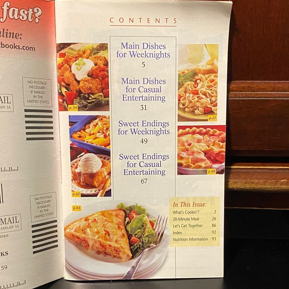 Pillsbury cookbook magazine four piece vintage set